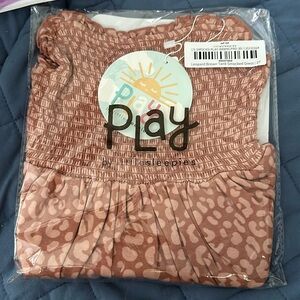 Little Sleepies leopard smocked dress 2T